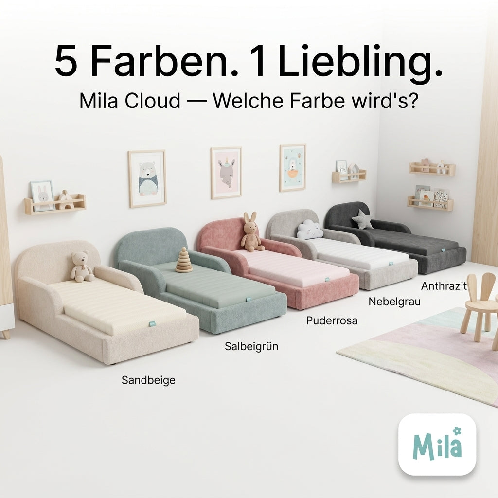 Farben im Kinderzimmer: Welche Farbe fördert den Schlaf?
