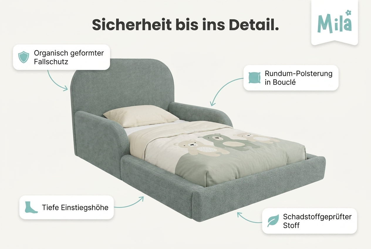 Mila Cloud – Das gepolsterte Kinderbett