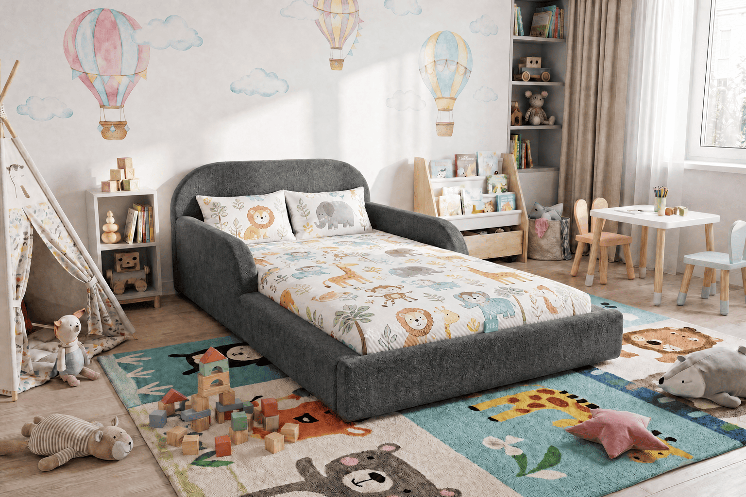 Mila Cloud – Das gepolsterte Kinderbett