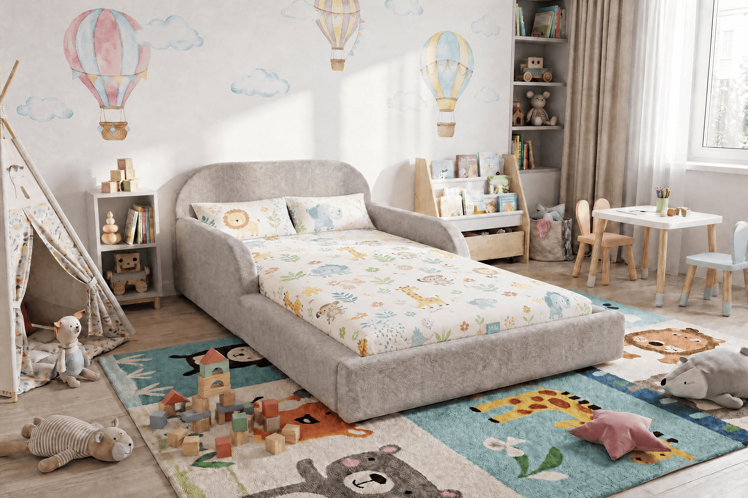 Mila Cloud – Das gepolsterte Kinderbett