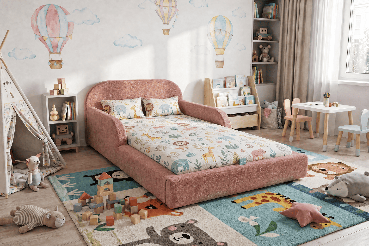 Mila Cloud – Das gepolsterte Kinderbett
