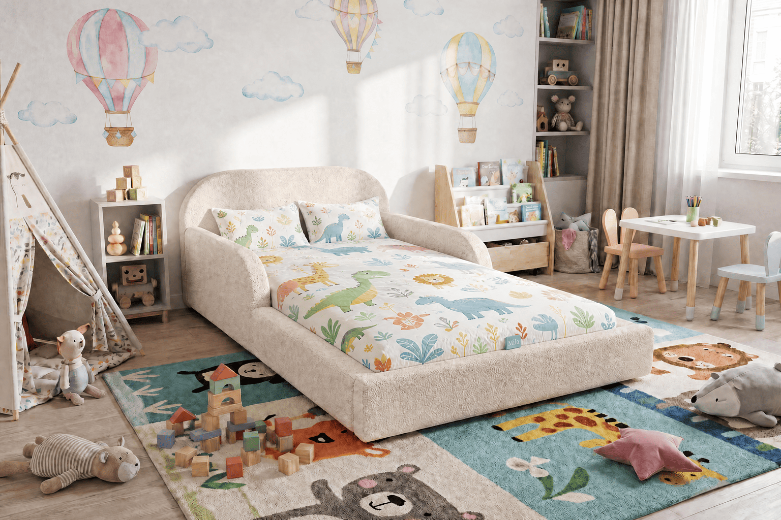 Mila Cloud – Das gepolsterte Kinderbett