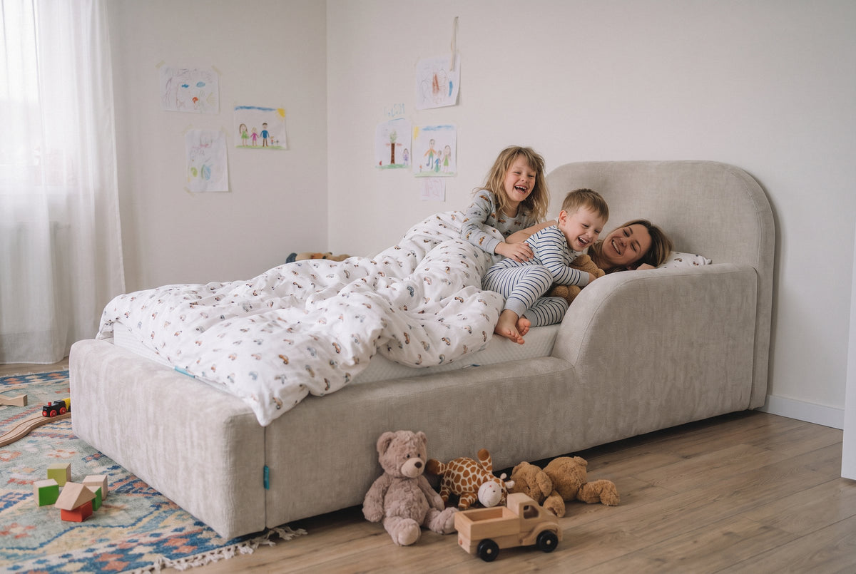 Mila Cloud Kinderbett in Sandbeige